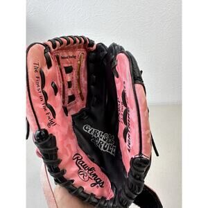 Rawlings Girls Rule Pink Lightning Series LS95P Baseball Glove Mitt 9 1/2” RHT